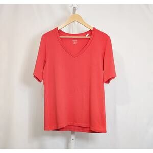 Chico's Red Short Sleeve Tee